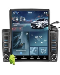 Multimídia Vertical Tesla 9.7" HT-9700CA: Tela Imersiva, CarPlay/Android Auto Sem Fio e Câmera de Ré - imagem 2