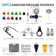 Kit Teste Pressão Radiador e Recarga a Vácuo 25 Peças - Detecção de Vazamentos Automotivos - imagem 3