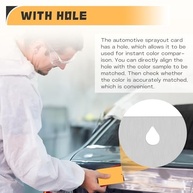 Cartões de Pulverização para Teste de Tinta Automotiva - 100 Peças de Flandres com Furos para Compatibilidade de Cores - imagem 5