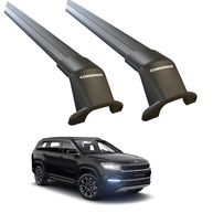 Rack Travessa de Teto Bagageiro Jeep Commander 2021-2024 - Fixação Original Preta - imagem 1
