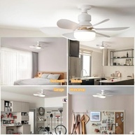 Ventilador de Teto com Luz LED e Controle Remoto – 6 Pás Silenciosas, Design Moderno, Ideal para Quartos e Salas - imagem 4