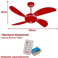Ventilador de Teto 4 Pás Volare 110V – Silencioso, Moderno e Econômico - imagem 4