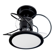 Ventilador de Teto Treviso Preto com LED e Controle Remoto - Iluminação e Refrescância em Um Só Produto - imagem 1