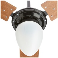 Ventilador de Teto New Light Globo Pera 3 Pás Mogno 127V C3V - Moderno e Silencioso - imagem 3
