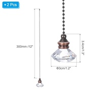 Corrente de Puxar para Ventilador de Teto com Pingente Decorativo - 2 Unidades 30,5 cm - imagem 4