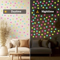 Adesivos de Parede Estrela que Brilha no Escuro - 100 Peças para Teto e Quarto - imagem 5