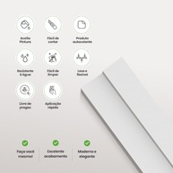 Moldura Roda Teto EVA Autocolante: Decoração Sofisticada e Fácil para Seu Lar (Rolo 10m) - imagem 3