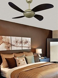 Ventilador de Teto Ouro 4 Pás Volare VR42 Pétalo Palmae Tabaco 127V - Estilo e Conforto com Design Exclusivo - imagem 3