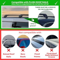 Barras Transversais de Teto ERKUL para Mitsubishi Outlander PHEV 2022-2025: Alumínio, Bloqueáveis e Elegantes - imagem 4