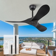 Ventilador de Teto KBZZ 106cm Preto Silencioso com Controle Remoto e 6 Velocidades - imagem 2