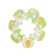 Babador Semaninha Felpudo e Impermeável Papi Textil 20x19cm - 7 Unidades Confortáveis para Bebês - imagem 2