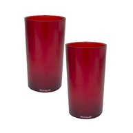 Kit 4 Copos Big Drink 500ml Vermelho - Policarbonato Texturizado - imagem 2
