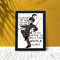Quadro My Chemical Romance 4 The Black Parade - A3 - Moldura Preta Fosca com Vidro - imagem 1