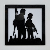 Quadro Decorativo The Last of Us - Design Exclusivo em Alto Relevo 20x20cm - imagem 5