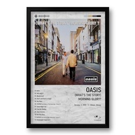 Quadro Álbum Spotify - Oasis (What's the Story) Morning Glory? - 40x60cm - Moldura Preto Fosco - imagem 2