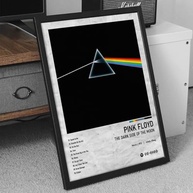 Quadro Spotify The Dark Side of the Moon - Arte Musical em Vinil Premium 33x43cm - imagem 3