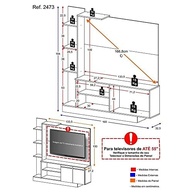 Estante Home Theater até 55" - Design Moderno com Espaço Organizado para Eletrônicos - imagem 4
