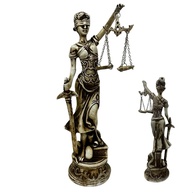 Estatueta Deusa da Justiça Themis em Resina 29 cm - Decoração Elegante para Escritório e Presente de Formatura - imagem 1