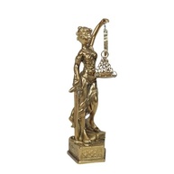 Dama da Justiça Themis - Estátua Decorativa em Resina 14,5 cm | Simbolismo e Elegância para Seu Ambiente - imagem 5