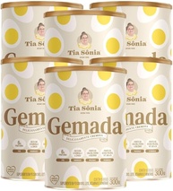 Tia Sônia, Kit 6 Gemada em pó com Canela do Ceilão e Caramelo Tia Sônia 300g cada - imagem 1