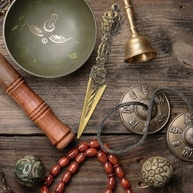 LIFKOME Estátua Tibetana Vajra Dorge - Amuleto Budista em Latão para Decoração e Feng Shui - imagem 3
