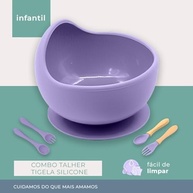 Tigela e Talheres de Silicone Life para Bebês e Crianças - Segurança, Conforto e Praticidade nas Refeições - imagem 3