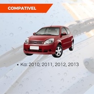 Palhetas Limpador Para-brisa Silicone Tiger Auto Ford Ka 2010-2013 (Par) - imagem 5