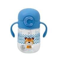 Copo de Transição Infantil 300ml com Canudo e Tampa Antivazamento - Estampa Tigre - imagem 2