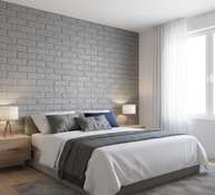Kit Placas Adesivas Tijolinho 3D - Revestimento Autocolante Decorativo Impermeável para Quartos, Salas e Banheiros - imagem 3