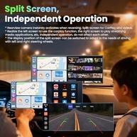 Tela CarPlay Sem Fio 11.5" para Carro: Netflix, YouTube, TikTok, Android Auto e Câmera 1080p - imagem 5