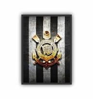 Quadro Decorativo Futebol Meu Timão - Moldura Preta Premium para Torcedores - imagem 2