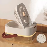 Ventilador Umidificador de Ar Portátil com Alça - 3 em 1 com Timer e Bivolt - imagem 2