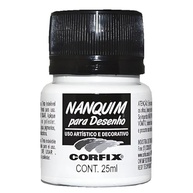 TINTA NANKIN 25ML CORFIX AVULSO BRANCO 301 - imagem 2