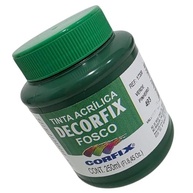 Tinta Acrílica Fosca 250ml Verde Pinheiro - DECORFIX 493 | Secagem Rápida e Não Tóxica - imagem 3