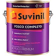 Tinta Acrílica Fosco Completo Premium 3,6L Branco - Suvinil - imagem 1