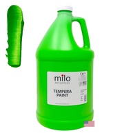 Tinta Têmpera Fluorescente Milo - Galão Verde Vibrante para Projetos Artísticos - imagem 1