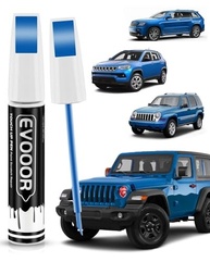 Tinta de Retoque PBJ/MBJ Hydro Blue/Laser Blue Pearl para Jeep - Caneta 2 em 1 com Pincel para Reparos Fáceis - imagem 2