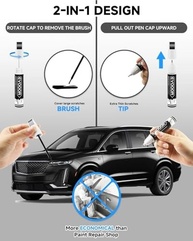 Tinta de Retoque Cinza Metálico Galáctico G6M/A618G para Cadillac - Caneta 2 em 1 com Microaplicadores - imagem 3