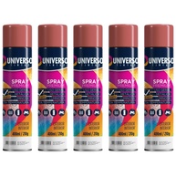 Tinta Spray 400ml Vermelho Uso Geral em Aço Ferro Couro Gesso Cerâmica | Universo | Kit 05 un - imagem 1