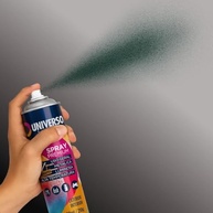 Tinta Spray 400ml Verde Escuro Uso Geral em Aço Ferro Couro Gesso Cerâmica | Universo | Kit 06 un - imagem 3