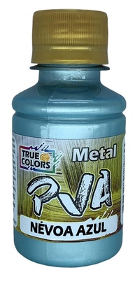 Tinta PVA Metálica True Colors 100ml - Efeito Nevoa Azul Refletivo - imagem 1