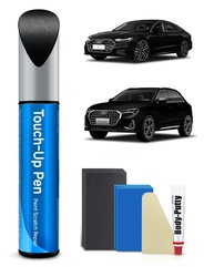 LY9B Kit de tinta de retoque preto brilhante compatível com Audi Exact Match Car Scratch Repair Kit de tinta de retoque - imagem 1