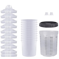 Copos de Tinta Descartáveis 800ml - Sistema de Mistura Automotiva com 10 Copos e Acessórios - imagem 1