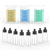 Kit Completo para Aerografia - 8 Frascos de Tinta + 150 Bocais 0,2/0,3/0,5mm - Compatível com TK-AB0078 - imagem 2