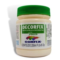 Tinta Acrílica Decorfix Fosca 250ml Salmon - Alta Cobertura e Secagem Rápida - imagem 1