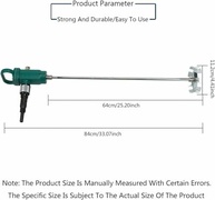 Misturador de Tinta Pneumático Profissional - Alta Eficiência para Materiais Viscosos - imagem 3
