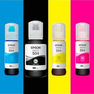 Kit 4 Refil Tinta T504 Epson L4150 L4160 L6161 L6191 L6171 - imagem 3