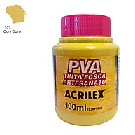 Tinta Fosca Ocre Ouro Acrilex: Arte com Cores Vibrantes! - imagem 1