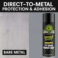 LiME LiNE Tinta spray aerossol primer epóxi 1K - Adesão automotiva de metal desencapado e proteção contra ferrugem - Grau profissional - Cinza 400 ml - imagem 4