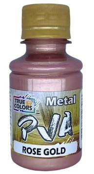 Tinta PVA Metálica Rose Gold 100ml - True Colors | Brilho Intenso e Duradouro - imagem 2